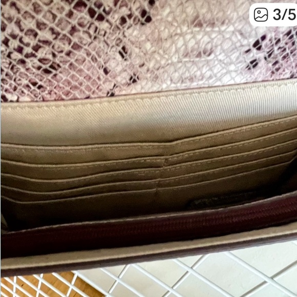 Nordstrom Convertible Crossbody “Pink Cake Snake” Python Print Bag _ NWOT - Picture 2 of 5